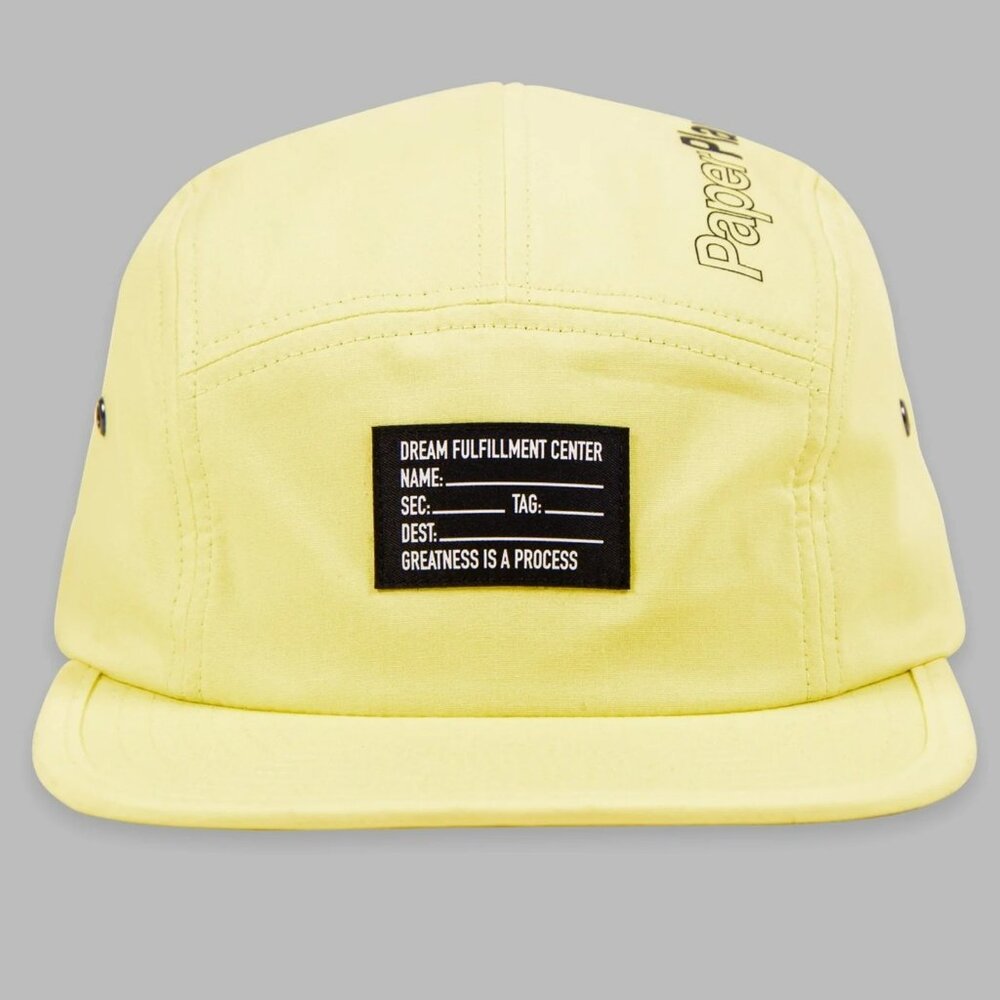PAPER PLANES CAMPER 5 PANEL HAT - CANARY YELLOW- BRAND NEW- NEVER WORN!! UNISEX